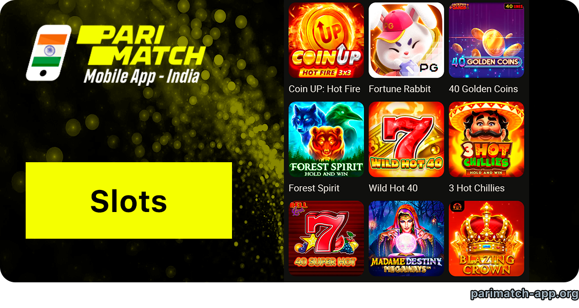 Parimatch App Casino Slots Category