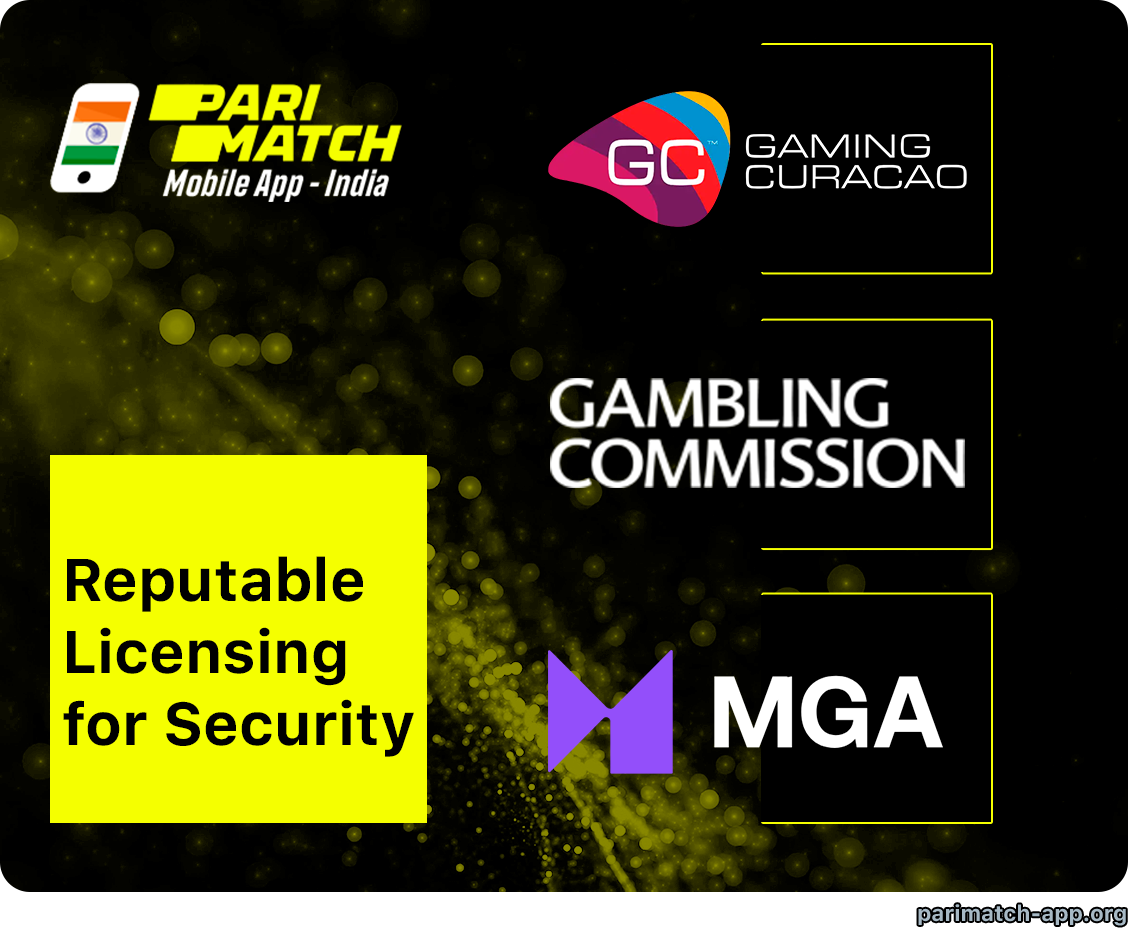 Parimatch App own gambling licences from three well-known licensing services