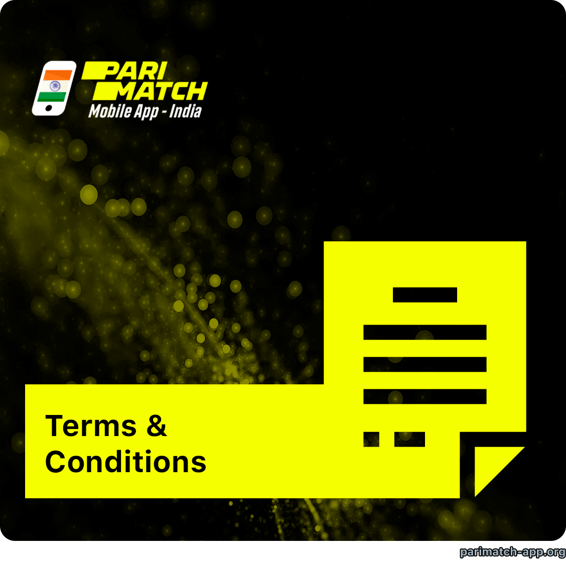 All nessesary information about Parimatch India Terms and Conditions