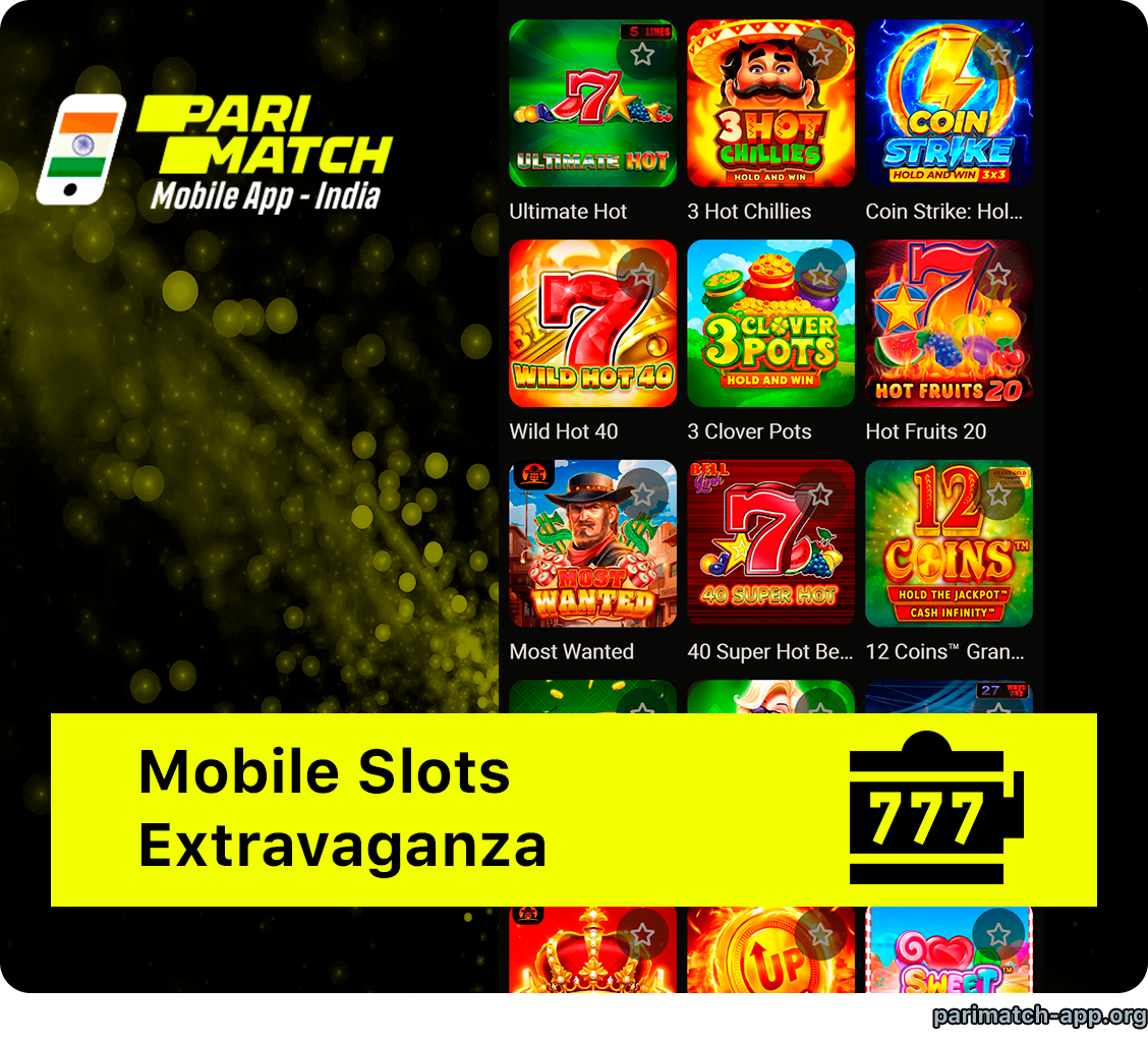 Parimatch App Provides Dozens of Casino Slot Games
