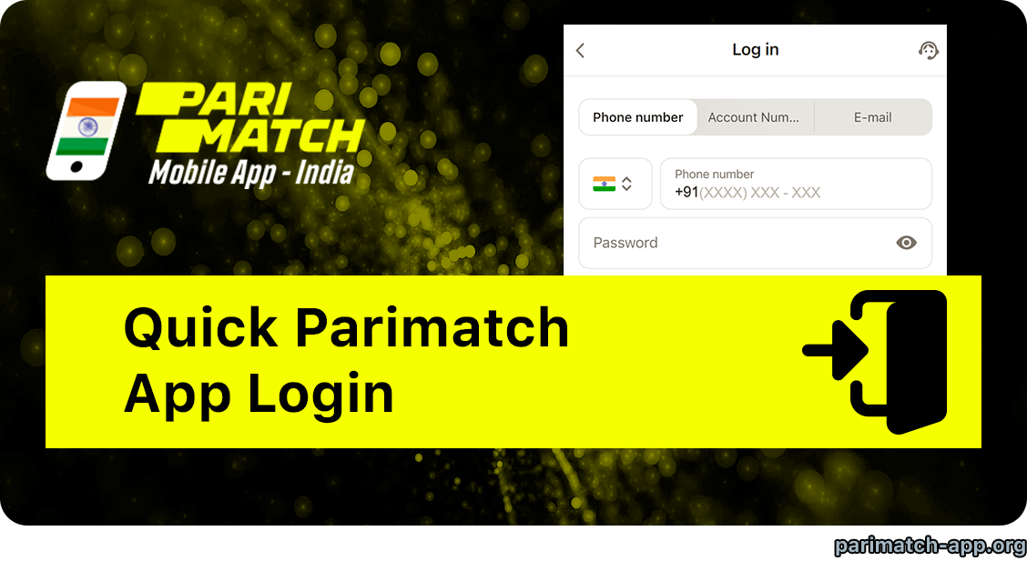 Parimatch Login in the App - Quick and Easy