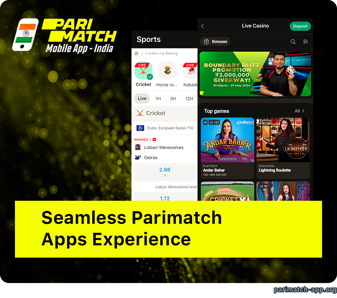 Seamless Parimatch India Apps Experience